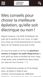 Mobile Screenshot of epilation-electrique.org